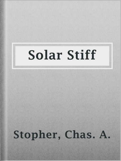 Cover image for Solar Stiff